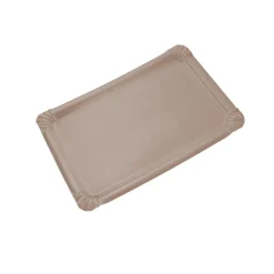 5 PLATS DE SERVICE CARTON 24X33CM TAUPE
