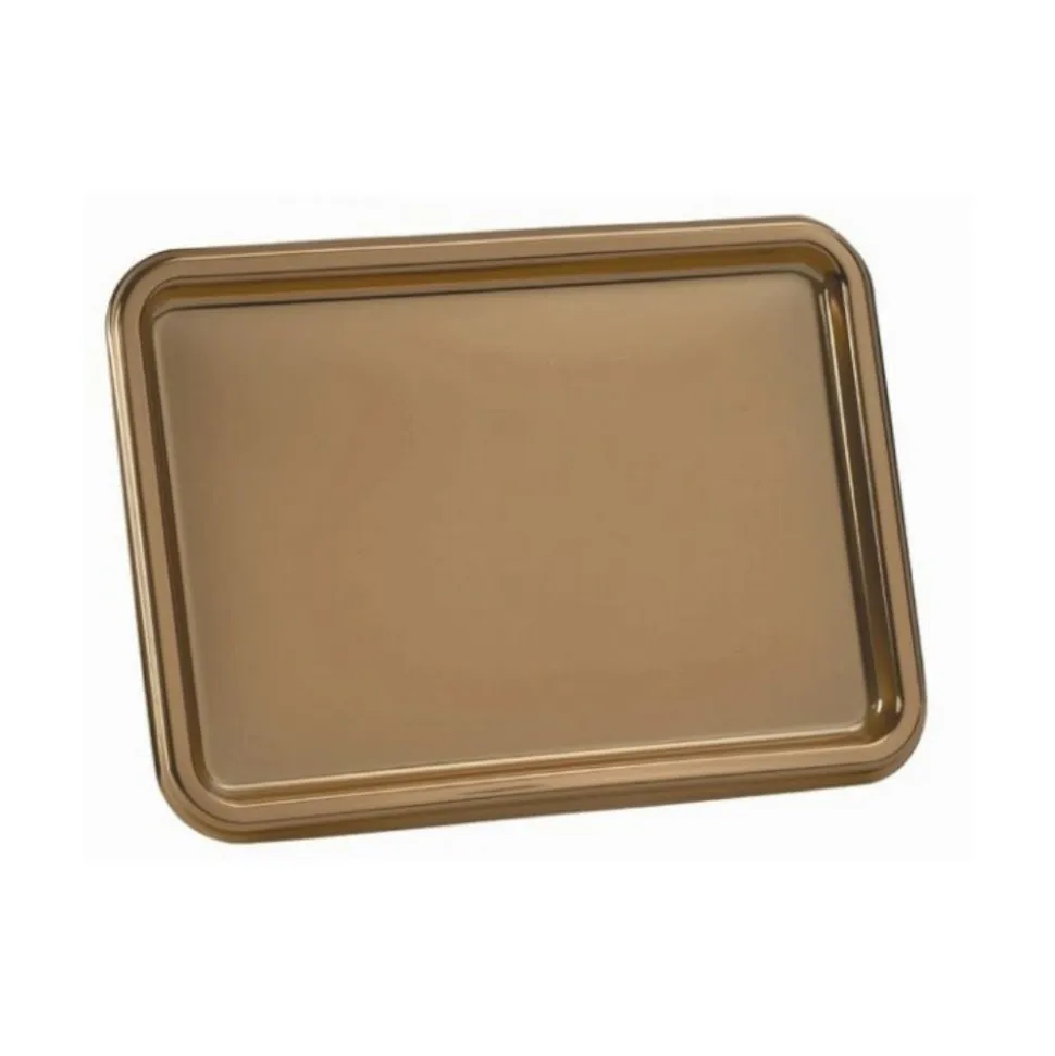 2 PLATS DE SERVICE LUNCH 35X24CM OR