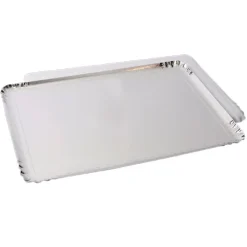 5 PLATS DE SERVICE TRAITEUR 28X42CM ARGENT
