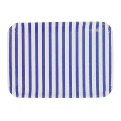 3 PLATS TRAITEUR CARTON RAYÉ DOLCE VITA 35X25.5CM