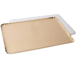 5 PLATS TRAITEUR CARTON SERVICE 28X42CM OR