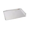 5 PLATS TRAITEUR CARTON 19X28CM ARGENT