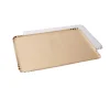 5 PLATS TRAITEUR CARTON 19X28CM OR