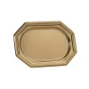 3 PLATS TRAITEURS OCTOGONAL 27X19CM OR