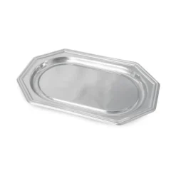 3 PLATS TRAITEUR 35X24CM ARGENT