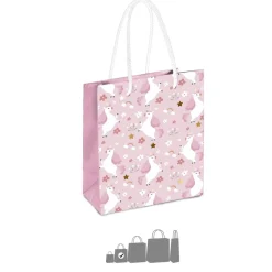 POCHETTE CADEAU CARTON LICORNE 18X10X23CM