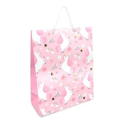 POCHETTE CADEAU CARTON LICORNE 26X13X32CM