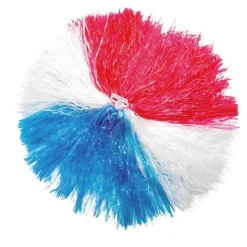 POMPOM PLASTIQUE TRICOLORE FRANCE SUPPORTER