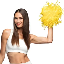 POMPON CHEERLEADING 34CM JAUNE VIF