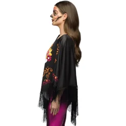 PONCHO CATRINA CALAVERA JOUR DES MORTS ADULTE