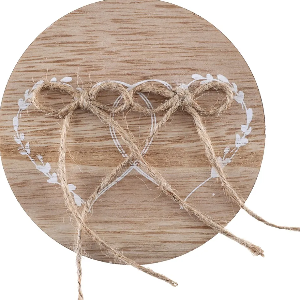 PORTE-ALLIANCES BOIS MARIAGE CUR 15CM NATURE
