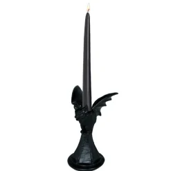 PORTE-BOUGIE CHAUVE-SOURIS DÉCO RÉSINE 18X12CM