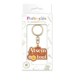 PORTE-CLEFS ATSEM MERCI POUR TOUT