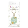 PORTE-CLEFS MÉTAL MERCI ANNÉE BLEU