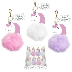 PORTE-CLÉS LICORNE POMPON 15CM