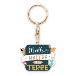 PORTE-CLÉS MEILLEUR MAÎTRE DE LA TERRE 9.5CM