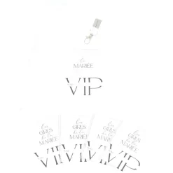 5 PORTES-CARTE VIP LA MARIÉE 8X10.5CM BLANC
