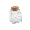 POT CARRÉ BAPTÊME BOUCHON LIÈGE 4X6CM TRANSPARENT