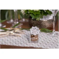 POT CARRÉ BAPTÊME BOUCHON LIÈGE 4X6CM TRANSPARENT