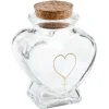 POT COEUR COMMUNION VERRE 4X4X6CM TRANSPARENT