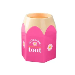 POT À CRAYON MAÎTRESSE MERCI POUR TOUT 12CM ROSE