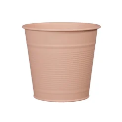 POT DE FLEURS ZINC 12CM ORANGE
