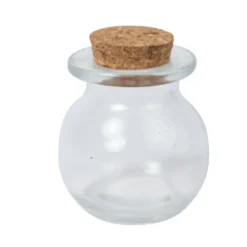 POT À DRAGÉES BOULE BOUCHON LIÈGE 50ML 6X5CM