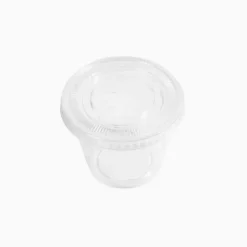 6 POTS SAUCE PET PS RECYCLABLE 165ML TRANSPARENT
