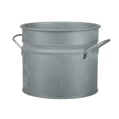 POT ZINC LA LAITIÈRE DÉCO AVEC POIGNÉES 18X16CM