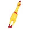 POULET CAOUTCHOUC CRI STRIDENT 38CM JAUNE