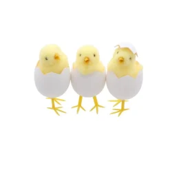 POUSSIN JAUNE DANS COQUILLE OEUF 5X9CM