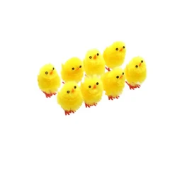 8 POUSSINS JAUNES 3.5CM