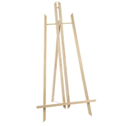 PRÉSENTOIR CHEVALET BOIS 40X80X32CM NATURE