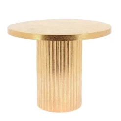 PRÉSENTOIR SOCLE MÉTAL CANELLÉ 25X20CM OR VIELLI