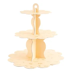 PRÉSENTOIR 3 ÉTAGES CARTON BELLA TERRA 34CM BLUSH