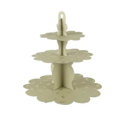 PRÉSENTOIR 3 ÉTAGES CARTON JOLIS BRINS 34CM SAUGE