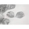 50 PÉTALES ASPECT MÉTALISÉ ARGENT 5.5X3.