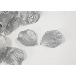 50 PÉTALES ASPECT MÉTALISÉ ARGENT 5.5X3.
