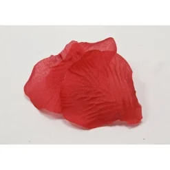 100 PÉTALES DE ROSE TISSU ROUGE