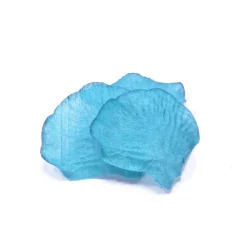 100 PÉTALES EN TISSU TURQUOISE