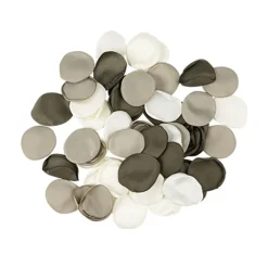 60 PÉTALES SATIN 3.5CM IVOIRE VERT-DE-GRIS SAUGE