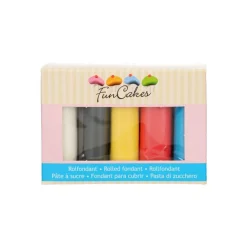 PÂTE À SUCRE COULEURS PRIMAIRES 5X100G