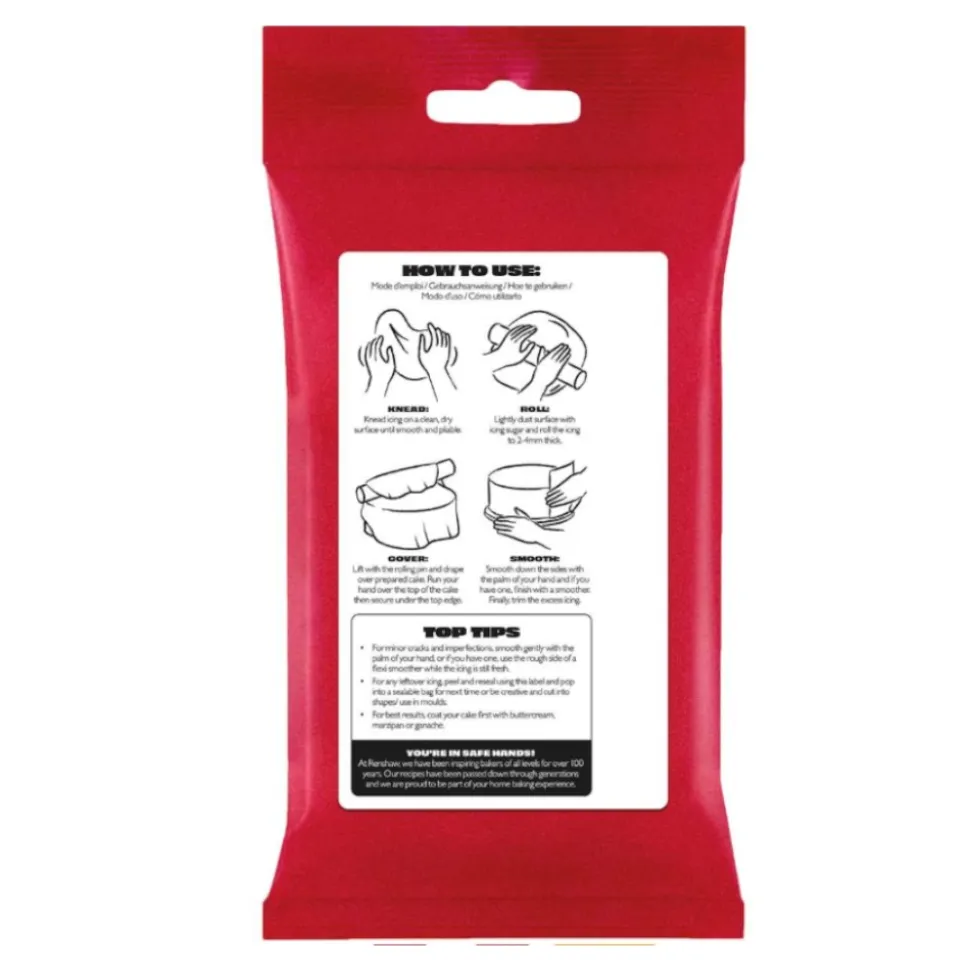 PÂTE À SUCRE FONDANT À ROULER 250G ROUGE