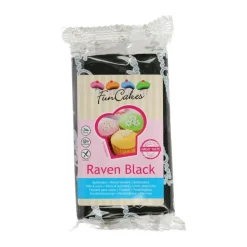 PÂTE À SUCRE FUNCAKES 250G NOIR CORBEAU