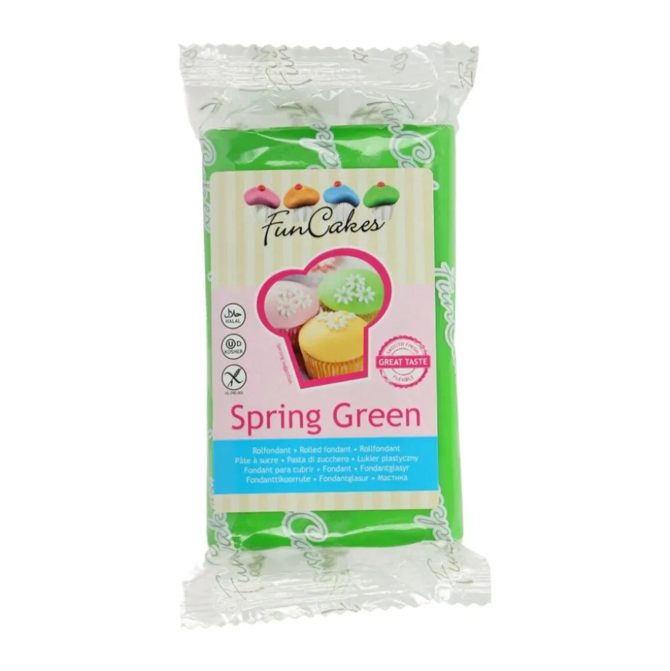 PÂTE À SUCRE FUNCAKES 250G VERT PRINTEMPS