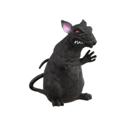 RAT MALÉFIQUE DÉCO PLASTIQUE 11X14X17.5CM NOIR