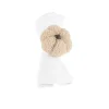 ROND DE SERVIETTE CITROUILLE TISSU JUTE 8CM IVOIRE