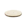 RONDIN DE BOIS BRUT ÉCORCE 25X2.5CM NATURE