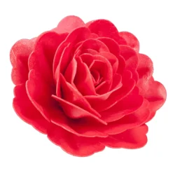 ROSE COMESTIBLE AZYME 12.5CM ROUGE