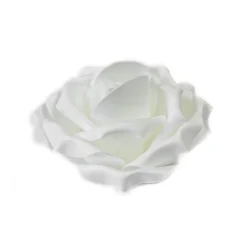 ROSE SOFT DÉCO DE TABLE BLANC 15 CM